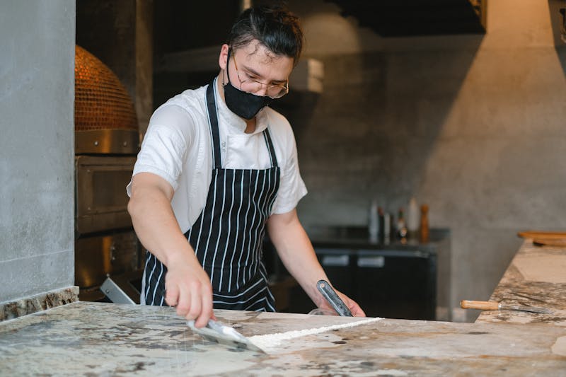 Anthony's coal fired pizza restaurant interior with authentic wood-fired oven
